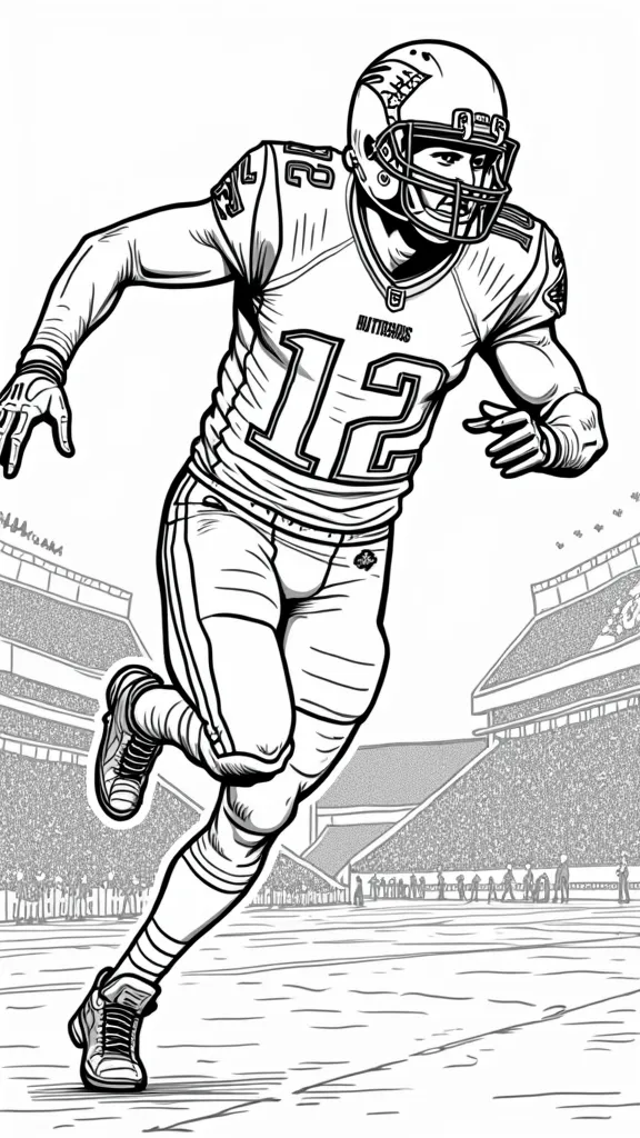 new england patriots football coloring pages